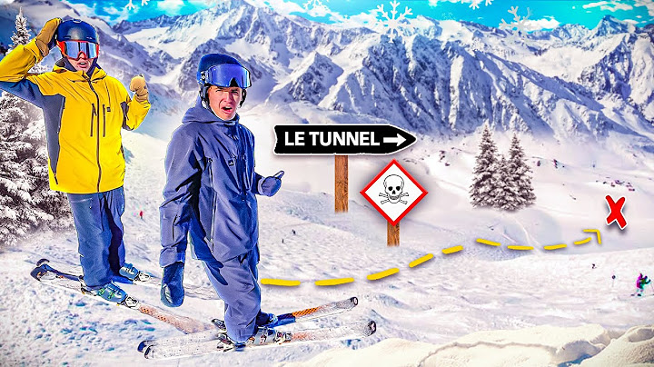 WE'RE GOING DOWN THE HARDEST SKI SLOPE IN THE WORLD! (The Tunnel...)