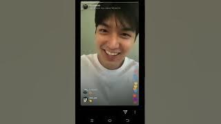 08232019 Lee Min Ho live on instagram