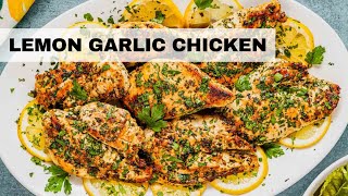 LEMON GARLIC CHICKEN  Quick & Easy Dinner Recipe!