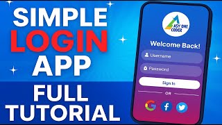 Famous Simple Login App in Minutes | Full Step-by-Step Tutorial Net Worth