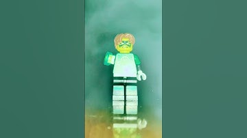 My purist custom Hal Jordan Green Lantern Lego Minifigure + practical vapor effect #minifig #lego