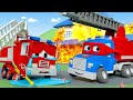 วิดิโอรถบรรทุกสำหรับเด็ก ซุปเปอร์ทรัค ฮีโร่ผจญเพลิง   🚚 คาร์ซิตี้ - การ์ตูนรถบรรทุกสำหรับเด็ก
