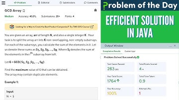 GCD Array GFG Practice POTD || GFG POTD Easy To Understand Solution