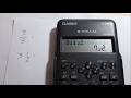Uso de la tecla de fracción en la calculadora Casio fx-82MS