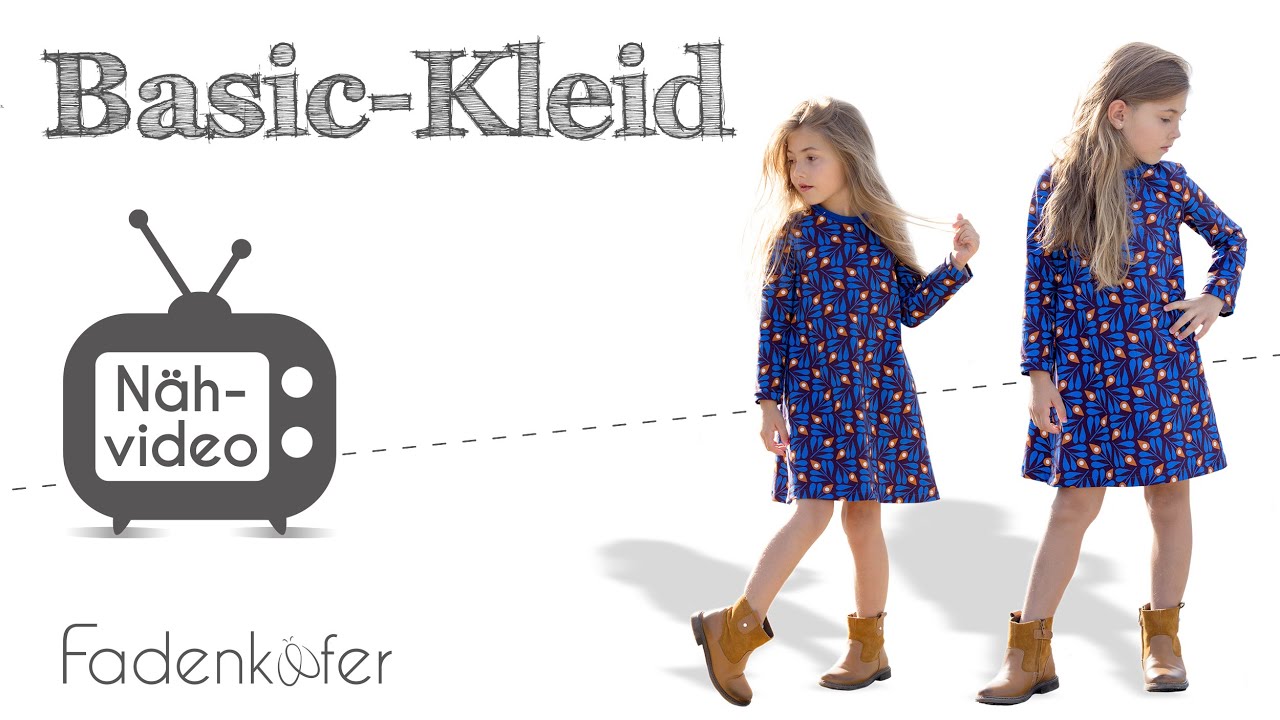 Basic Kleid Fur Kinder Selber Nahen Youtube