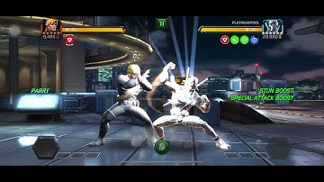 LONGSHOT VS PLATINUMPOOL | crazy damage on power shield node | mcoc