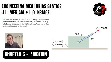 De kracht van 700 N wordt uitgeoefend op het blok van 100 kg, dat stilstaat voordat de kracht wor...
