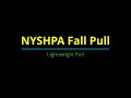 2020 NYSHPA Fall Pull  Lightweight horse pull