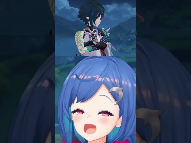 【原神】魈様の前でバケモンになる西園チグサ #shorts #にじさんじ #vtuberのサムネイル