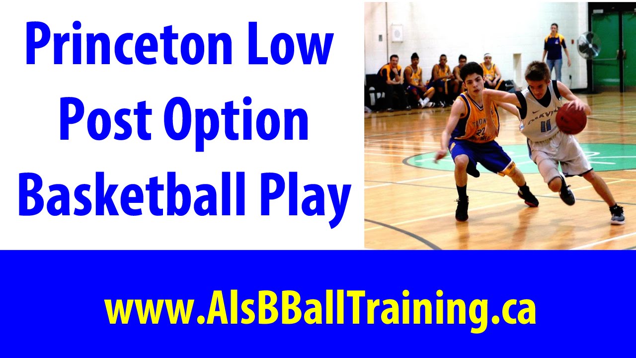 Princeton Low Post Offense Option Basketball Play Princeton