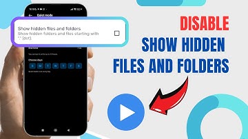 Disable Show Hidden Files And Folders On MX Player. |Technologyglance
