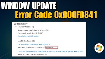 How To Fix Windows Update Error 0x800F0841
