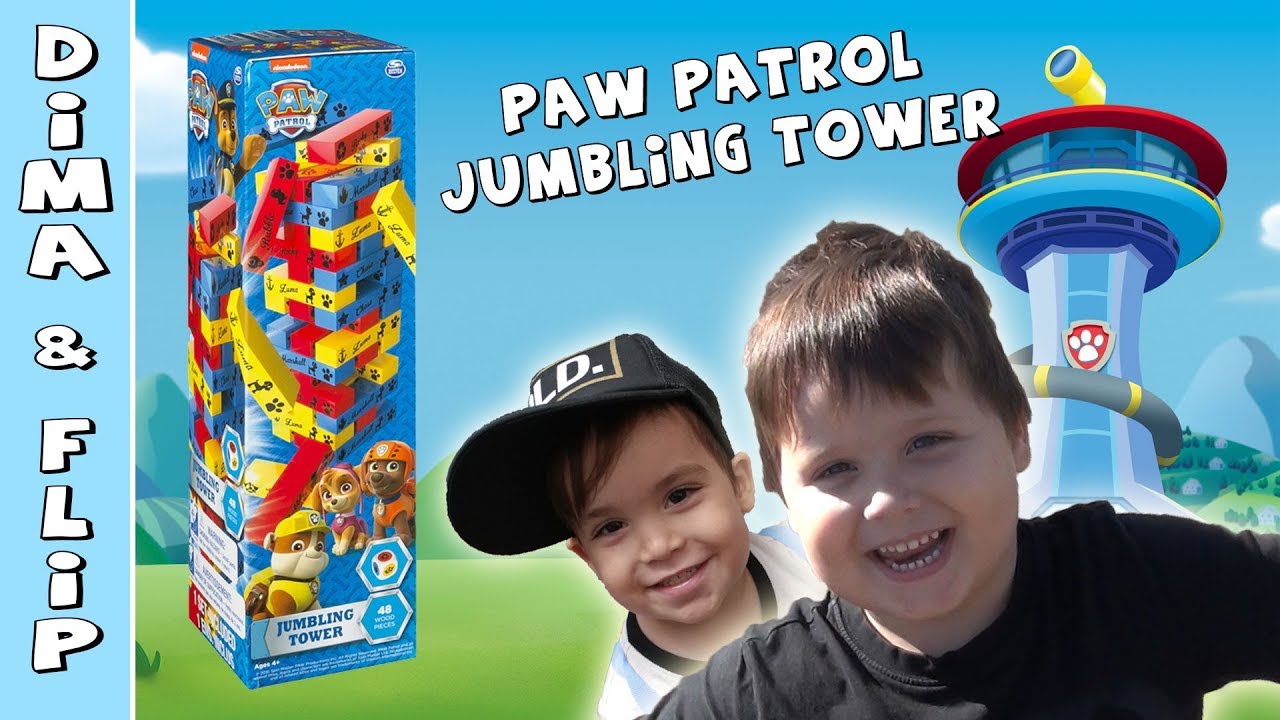 paw patrol jumbling tower