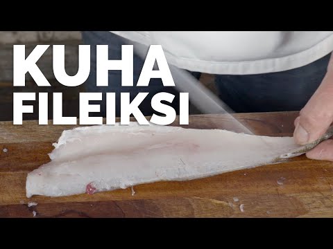 Kokonainen kuha uunissa. 