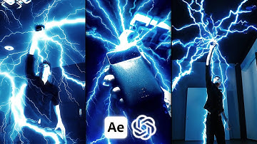 Adobe After Effects: Marvel Thor Lightning VFX Animation (or Sora + ChatGPT)