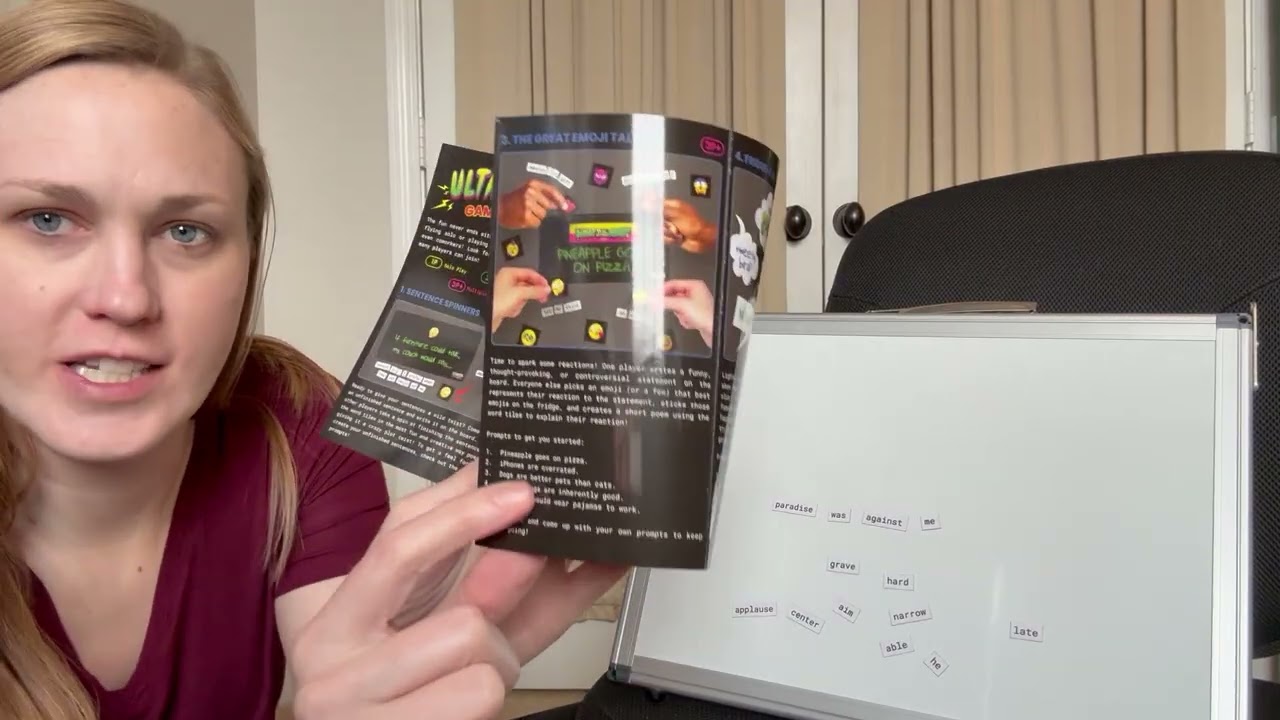 Review of the Ultramagnetic Fun Kit - The New Way to Make Fridge Poetry - 700+ Words, Emoji Tiles