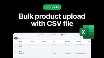 Product Management - Bulk Import Products by CSV File