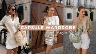 Parisian Style Summer Capsule Wardrobe | French Fashion