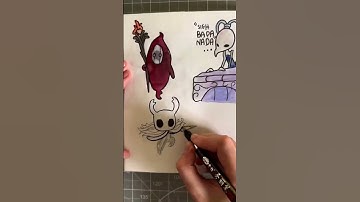 Drawing the knight from Hollow Knight !! (#shorts)
