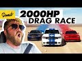 Drag Racing a Charger, Challenger, and Durango in the Desert