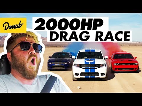 2000 Horsepower Drag Race in the Desert | Donut Media