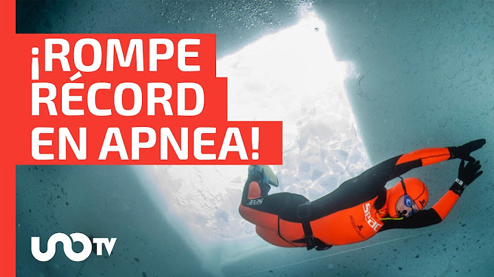 Croata rompe récord de buceo en apnea bajo hielo