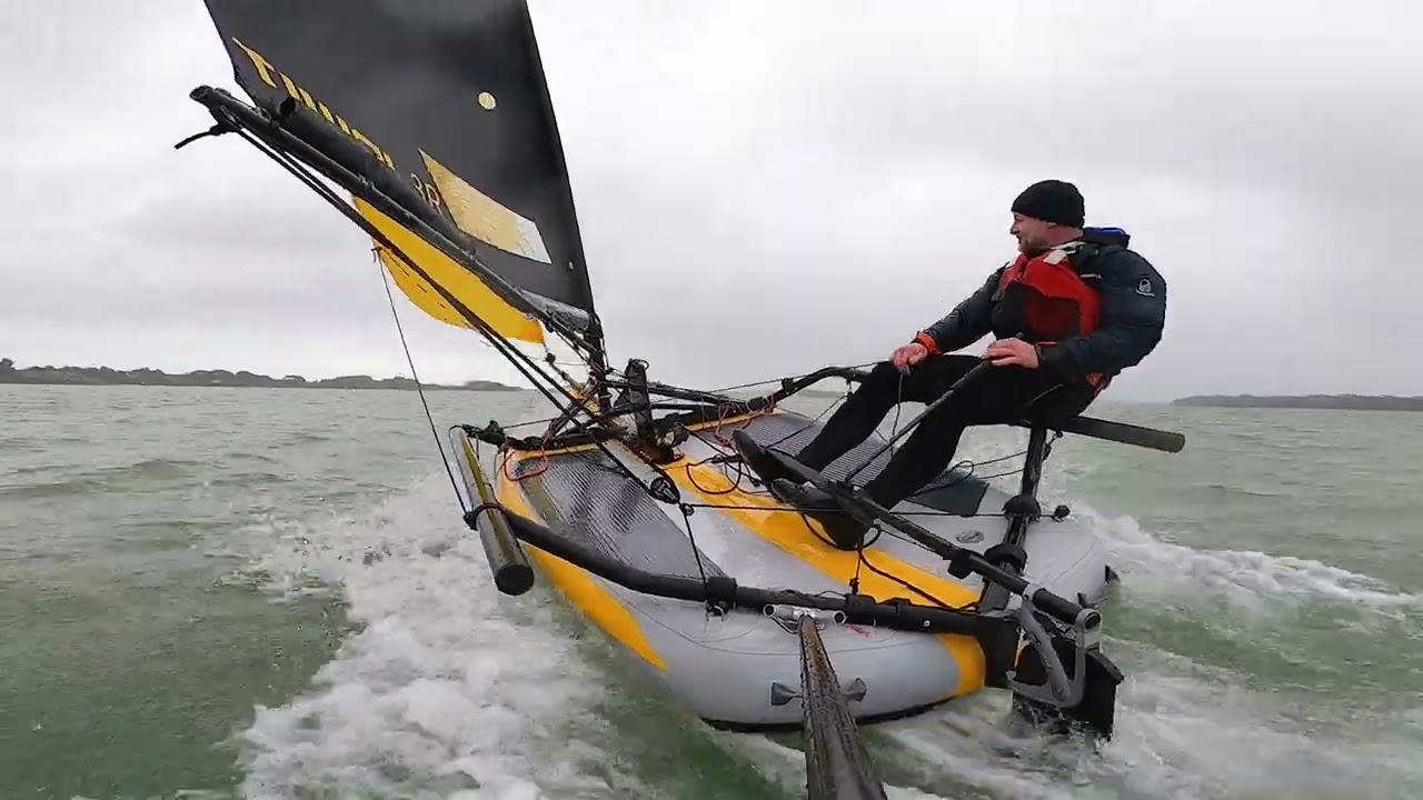 ⁣Chasing the Wind: Cold Water Solo Session on the Tiwal 3R Max ❄️💨