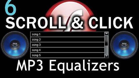 6. Graphic Equalizer - Flash Scroll List MP3 Visuals Amplitude AS3 XML Tutorial