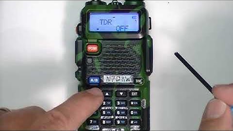 Baofeng UV5R Easy Manual Programming Video