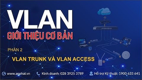 VLAN Giới thiệu cơ bản - VLAN Trunk và VLAN Access