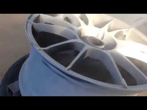 Sandblasting OZ racing lightweight  wheel სილა-ჭავლური მეთოდით  დისკის დამუშავება