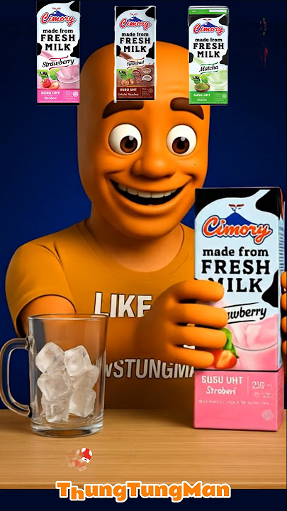 Minum SUSU FRESHMILK CIMORY semua Rasa 🤤🥛 - Makan Sesuai EMOJI #shorts