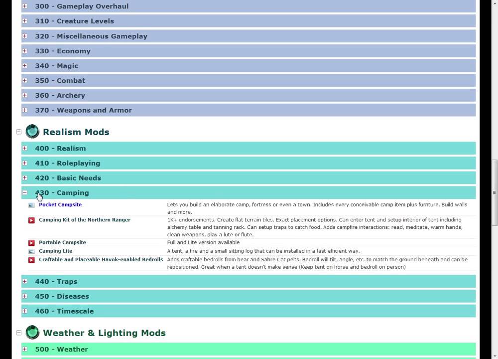 How to use Skyrim Gems Mod Website - YouTube