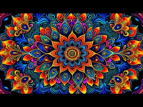 Mandala TV SCREENSAVER Synthesized Flow 4K Satisfying Abstract Background Creation No Sound