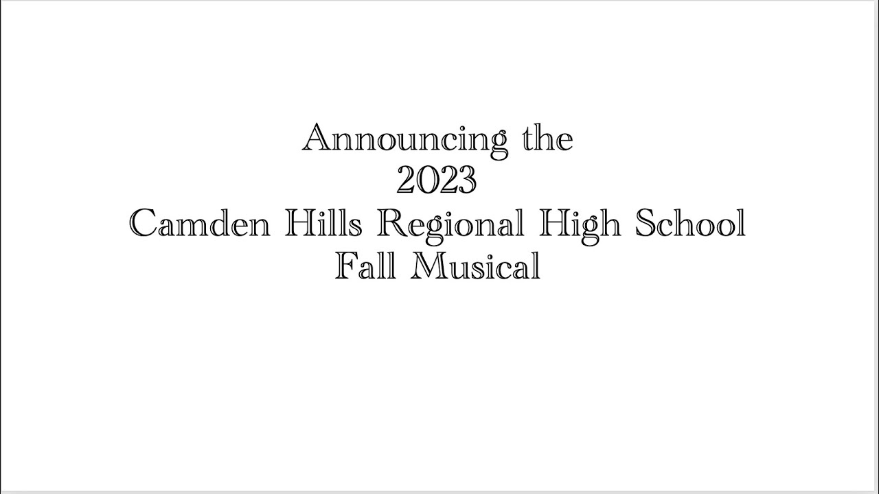 2023 Fall Musical Reveal - YouTube