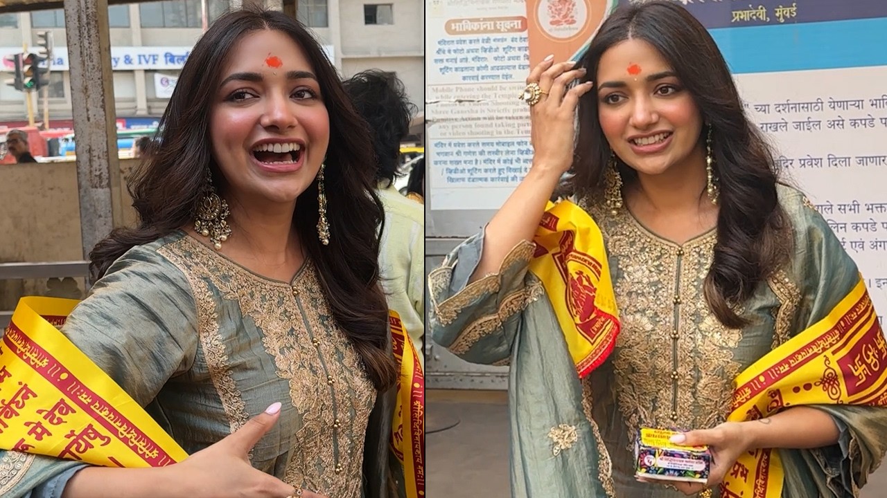 Jiya Shankar Spotted At The Siddhivinayak Temple To Seek Blessings | MS shorts