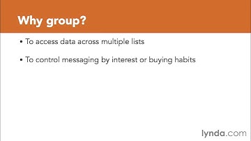 018 Using groups | Introduction to MailChimp