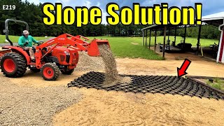 Using Groundgrids to Build a Limestone Gravel Driveway That LASTS!