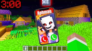 Minecraft PE : APHMAU CALLED ME AT 3:00AM??!