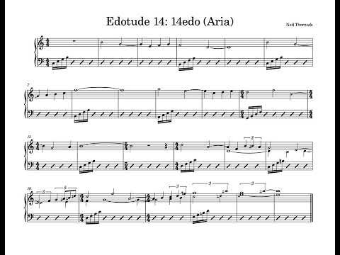 Edotude 14 14edo Aria 