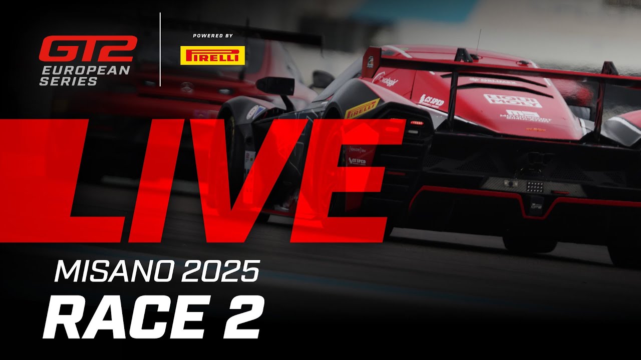 LIVE | Race 2 | Misano | 2025 GT2 European Series powered by Pirelli