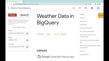 Weather Data in BigQuery || #qwiklabs || #GSP009 ||  [With Explanation🗣️]