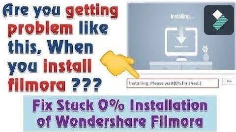 How To Fix Wondershare Filmora Install Stuck at 0 | MALAYALAM