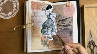 어느하루/정사각 배경지로 빈티지 다꾸하기/빈티지다꾸/다꾸/vintage journal/asmr