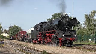 Steam Locomotive with heavy Freight Trains (HD)