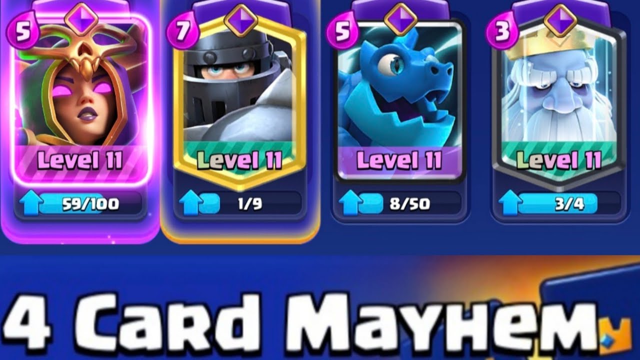 5.0 ELIXIR IS BROKEN! 😱 Most Toxic 4-Card Mayhem Deck