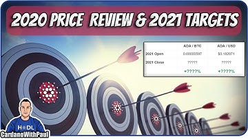 ADA 2020 Price Review | My Cardano 2021 Price Targets 🚀