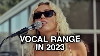 Miley Cyrus - 2023 Full Vocal Range (F#2 - G5)