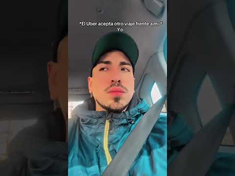 Cuando un UBER acepta un viaje frente a ti