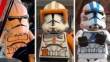 ALL Clone Moments in LEGO Revenge of The Sith
